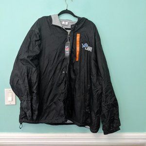 NFL Detroit Lions Windbreaker Jacket XXL